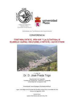 Conferencia: “Territorios entre el ‘buen vivir’ y las estrategias de desarrollo: algunas conclusiones a partir del caso de Ecuador”