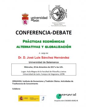 Conferencia-Debate 'Prácticas económicas alternativas y globalización'