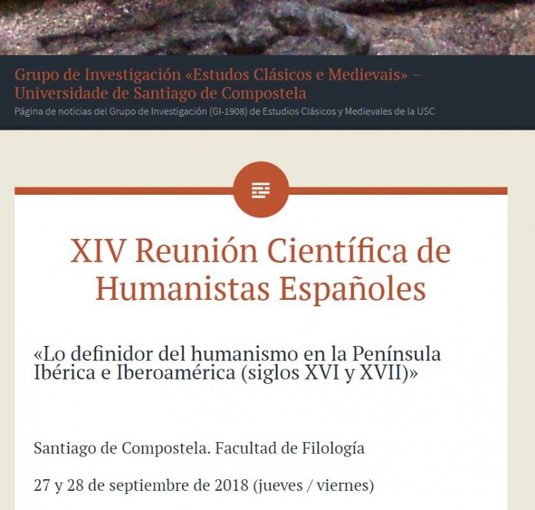 XIV Reunión Científica de Humanistas Españoles