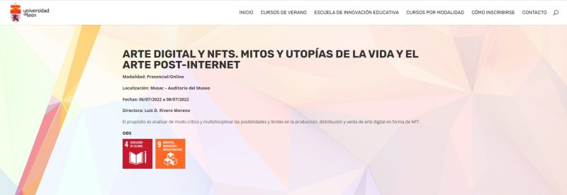 ARTE DIGITAL Y NFTS. MITOS Y UTOPÍAS DE LA VIDA Y EL ARTE POST-INTERNET